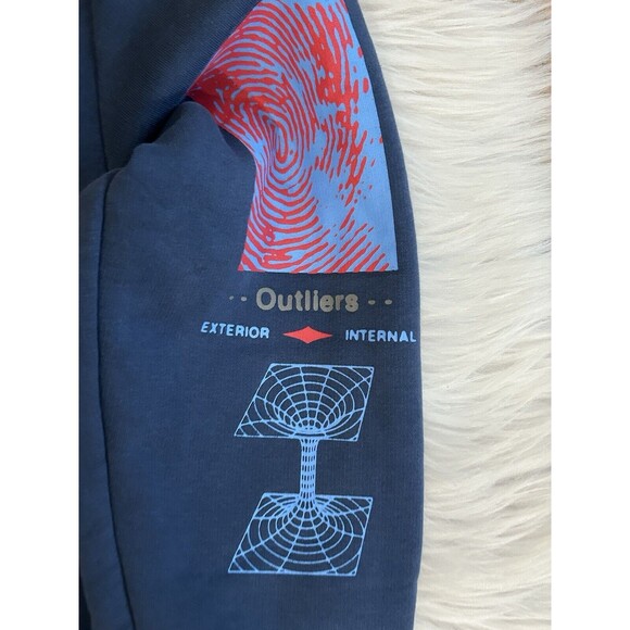 Topman Sweatshirt Mens Small Blue Discovery Crewneck ASOS Pullover - Picture 5 of 7